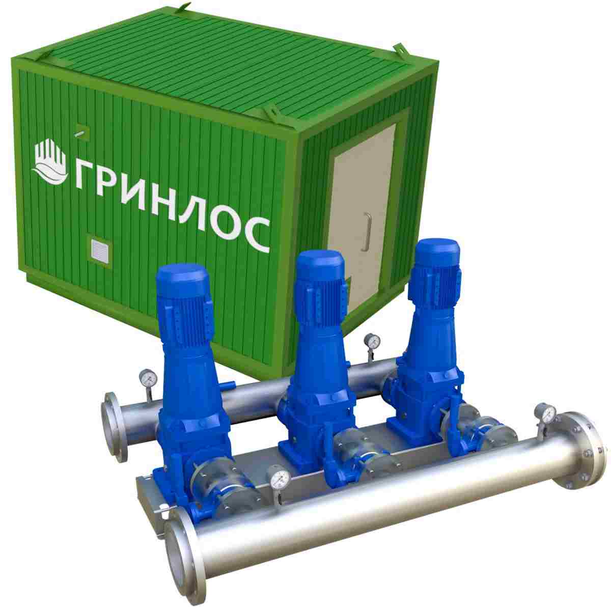 Повысительная насосная установка ГРИНЛОС для водоканала напор 30 м