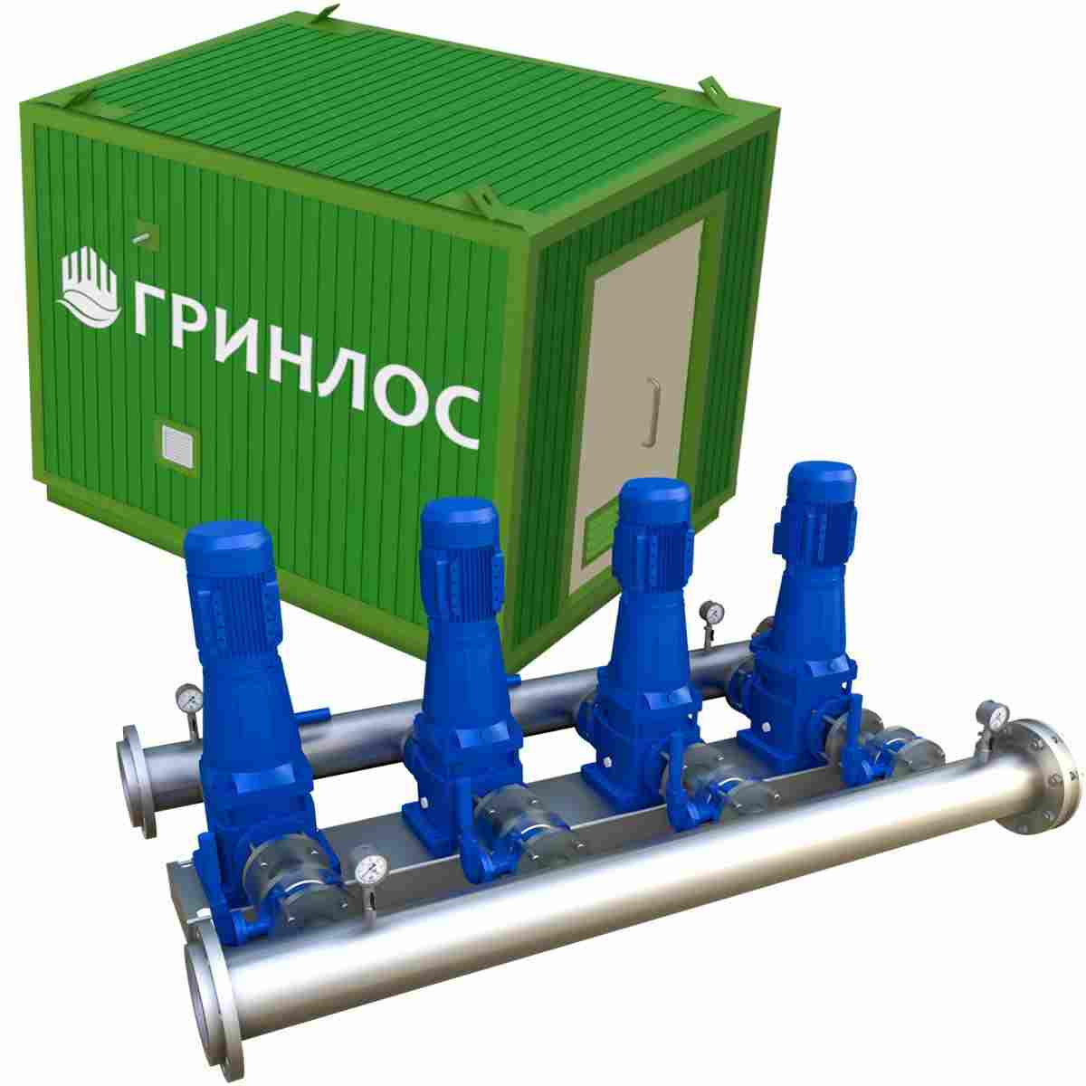 Модульная установка для водоснабжения ГРИНЛОС производительностью 10 м3/ч