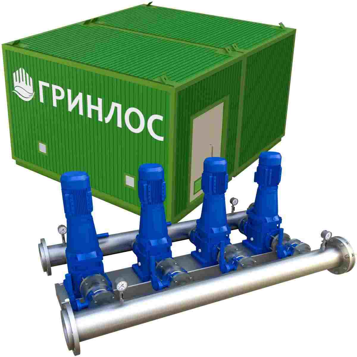 Повысительная насосная установка ГРИНЛОС для водоканала напор 50 м